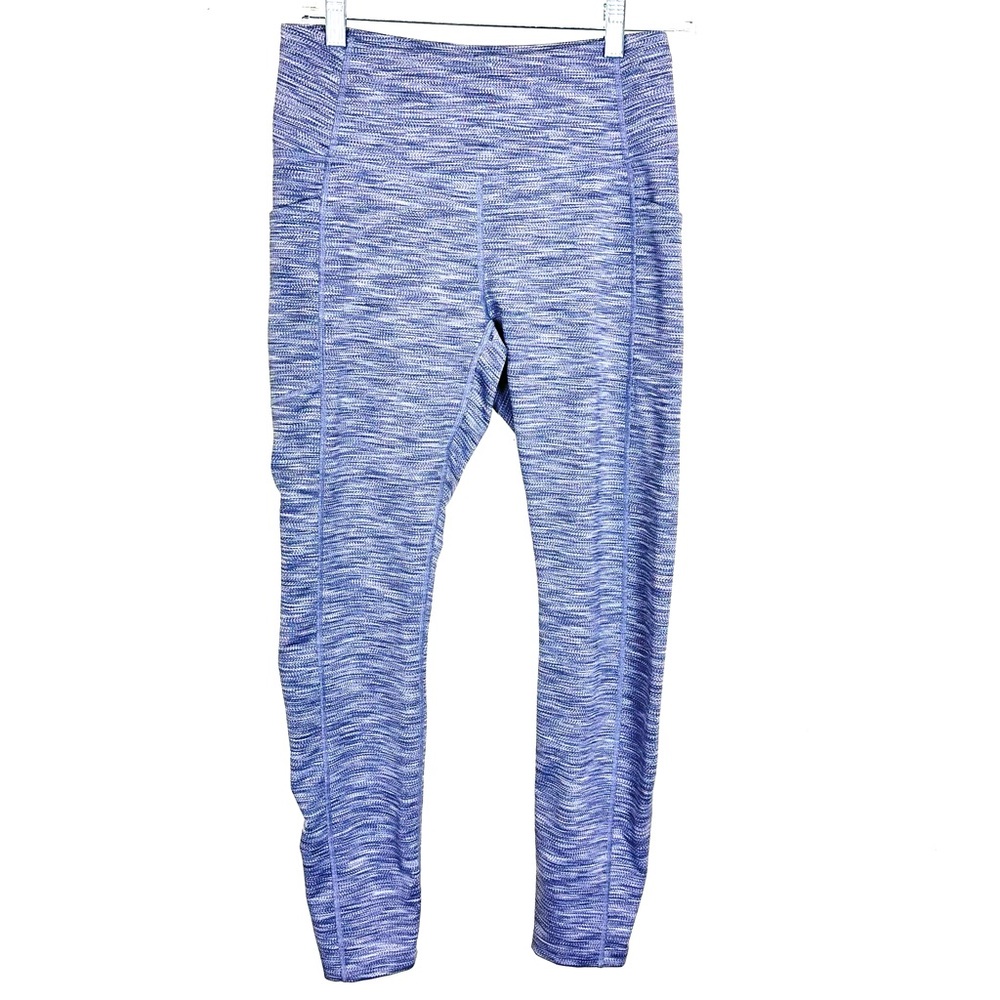 MONDETTA Women’s Space Dye Marled Style Grey Leggings Workout Yoga Pants, Size S